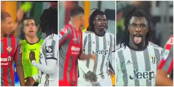 Kean, linguaccia in Cremonese-Juventus dopo la provocazione