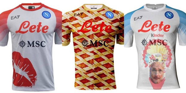 Napoli, la maglia per San Valentino scatena i social: "A Pasqua la pastiera"