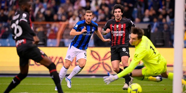 Milan-Inter, le pagelle: Dzeko da incorniciare, Tomori disarmato