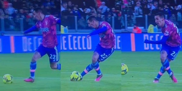 Di Maria, la FOTOSEQUENZA della rabona in Juve-Monza