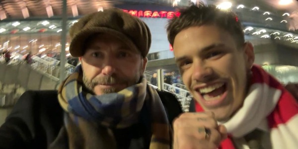 Beckham, Arsenal-United e lo sfottò del figlio: "Dormi bene papà"