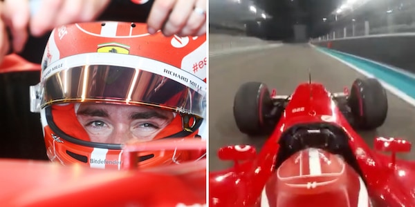 Pazzesco Leclerc, giro di pista con la Ferrari di Schumacher VIDEO