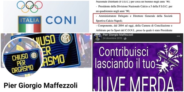 Plusvalenze Juve, al Collegio di Garanzia Coni il tifoso Inter Maffezzoli e l'ex ad Napoli Tamajo