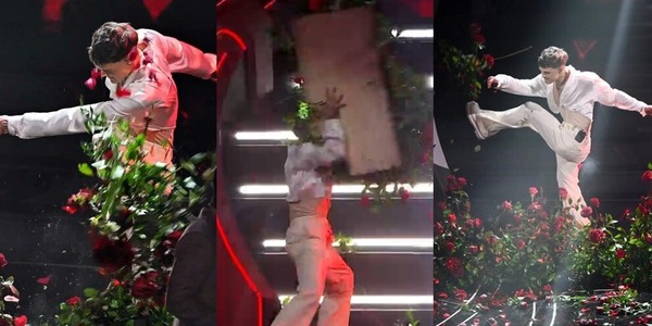 Sanremo, furia Blanco: devasta l’Ariston e il pubblico lo fischia