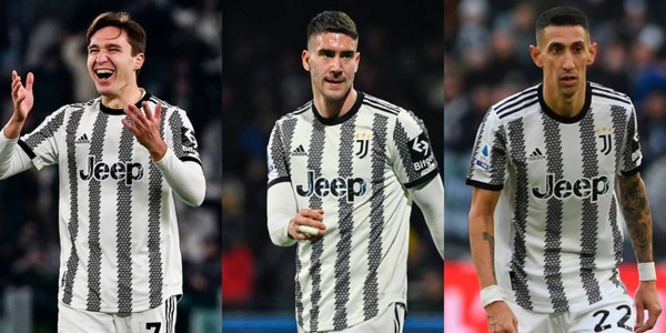 Juve: la prima volta del tridente Chiesa, Di Maria e Vlahovic