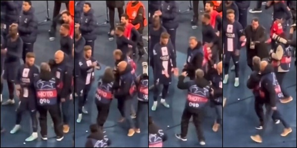 Sergio Ramos, spintoni ai fotografi dopo Psg-Bayern Monaco: rissa sfiorata