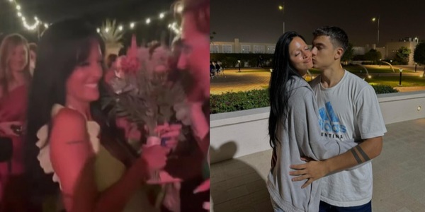 Dybala, Oriana Sabatini e il bouquet: messaggio a Paulo? VIDEO