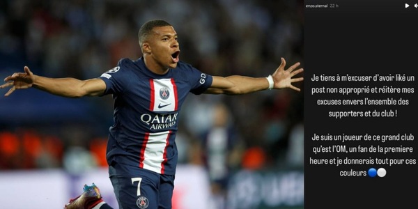 Mbappé, "scandalo" in Francia per il like di un 15enne del Marsiglia
