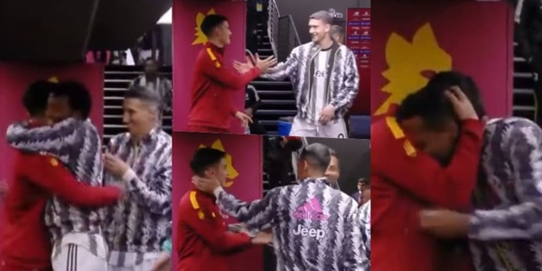 Dybala, il suo Roma-Juve: abbracci agli ex compagni VIDEO