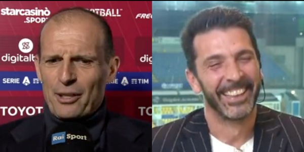 Juventus, Allegri a Buffon: "Mi facevi emozionare, sei un fuoriclasse"