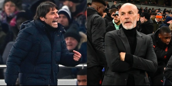 Tottenham-Milan: Conte nervoso e ammonito. Pioli on fire sfida il gelo di Londra