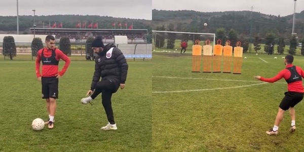 Pirlo, la lezione del Maestro a Mercan si chiude con un gol su punizione