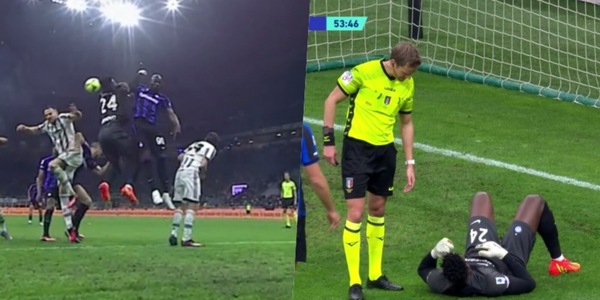 Inter-Juve, Onana a terra: gomitata di...Lukaku!