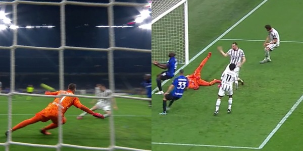 Inter-Juve, la grinta di Gatti: il salvataggio su Dumfries vale un gol
