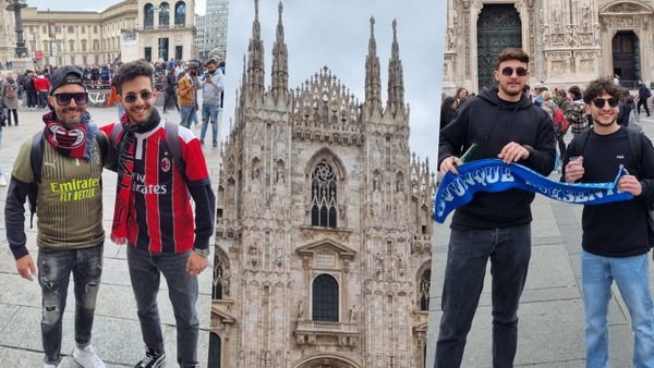 Milan-Napoli, la carica dei tifosi in città aspettando lo show di San Siro