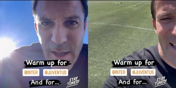 Del Piero per Inter-Juve sempre in campo: post con Thunderstruck