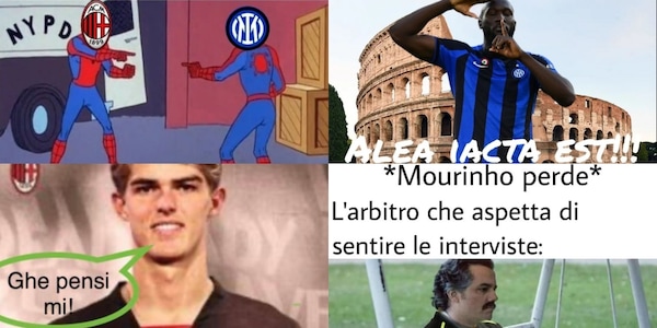 Milan e Inter mandano ko Lazio e Roma: l'ironia social dilaga