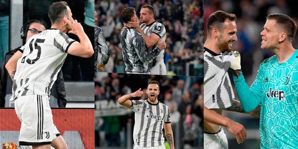 Gatti come Toni: l'esultanza dopo il gol e la carica dei compagni