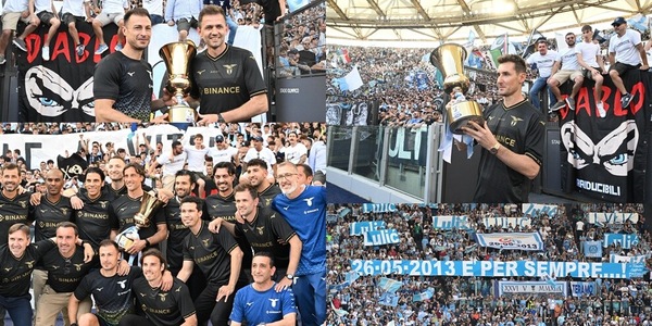Da Hernanes e Candreva a Lulic e Klose: la Lazio celebra gli eroi del 2013