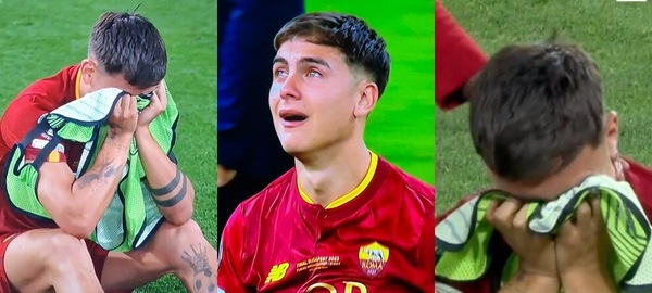 Siviglia-Roma, Dybala in lacrime a fine partita
