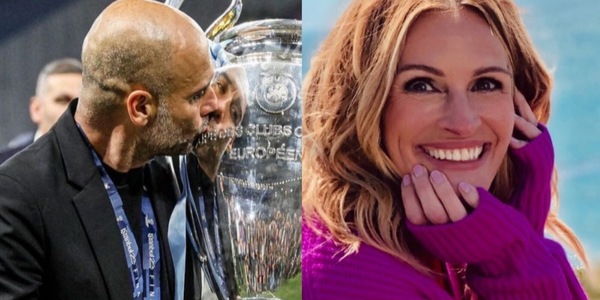 Guardiola, Julia Roberts ed il messaggio per la vittoria della Champions