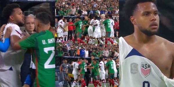 McKennie, rissa durante Usa-Messico: espulso e maglia strappata
