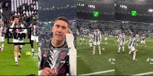 Juve, Vlahovic e i tunnel a De Sciglio: il video è virale