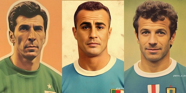 Da Buffon e Del Piero, l’Italia campione del mondo in stile vintage