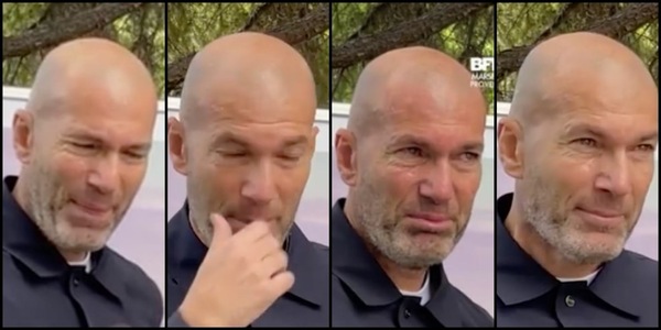 Zidane scoppia a piangere in pubblico: "Un dolore inimmaginabile"