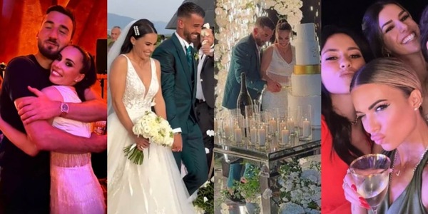 Spinazzola e Miriam Sette, le foto del matrimonio, la festa e gli invitati
