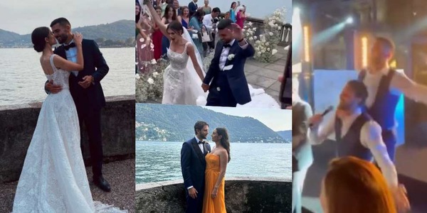 Locatelli scatenato al matrimonio di Patrick Cutrone e Greta Vergani: le FOTO