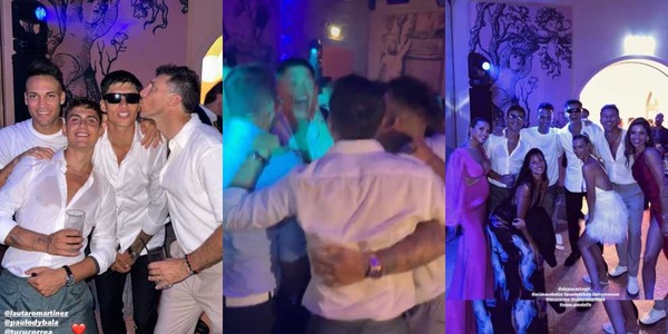 Dybala e Lautaro scatenati al matrimonio di Correa e Chiara Casiraghi