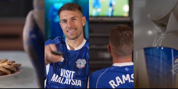 Divano, biscotti e tv: la presentazione di Ramsey al Cardiff