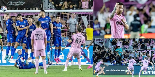Messi, il primo gol con l'Inter Miami è una punizione magistrale!