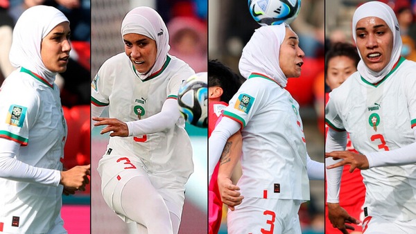 Nouhaila Benzina in campo con il velo: è la prima volta al Mondiale