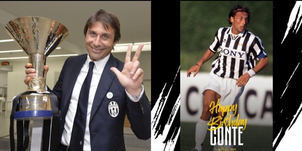 Conte, la Juve non dimentica il compleanno: la reazione dei tifosi