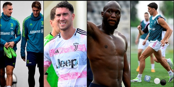 Vlahovic, foto con Milik e "9" bianconero: Lukaku e Juve avvisati
