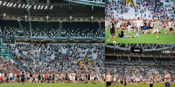 Juve, l'invasione dei tifosi all'Allianz Stadium
