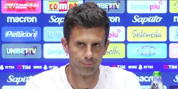 Motta, conferenza Bologna-Milan: Barrow, il mercato, Dominguez e Orsolini