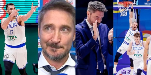 Basket, Pozzecco in lacrime: il messaggio del ct Italia al mondo intero