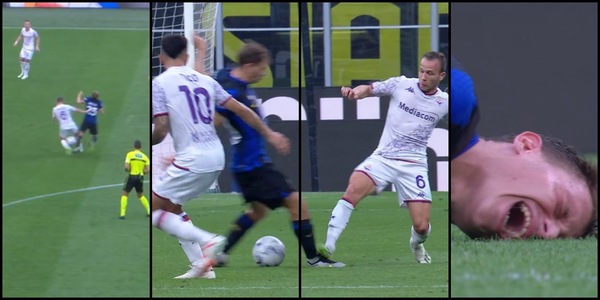 Arthur, pestone a Barella: ammonito il centrocampista Inter per proteste