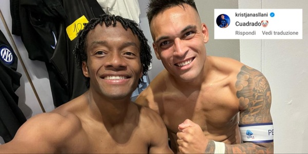 Cuadrado e la "famiglia Inter": Asllani lo deride con l'emoji del clown