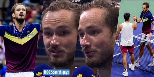 Medvedev non si tiene a fine partita, che risposta ai tifosi di Alcaraz!