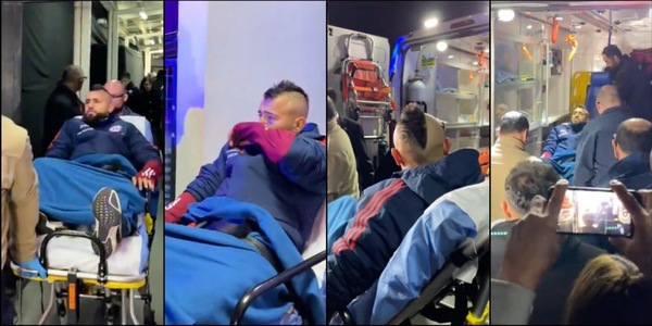 Vidal shock, l'ambulanza lo porta via dopo Cile-Colombia: operato