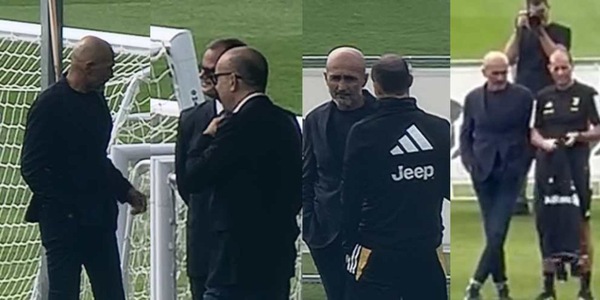 Juve, spunta Spalletti alla Continassa: stavolta sono strette di mano...