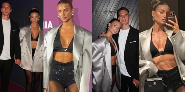Milik, dal calcio alla moda: alla Milano Fashion Week con la fidanzata Agata