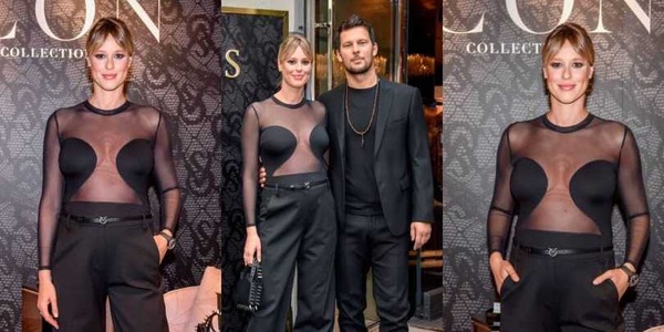 Federica Pellegrini con il pancino in vista alla sfilata di Victoria's Secret