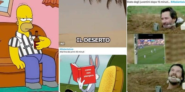 Atalanta-Juve, i social cercano un'emozione come acqua nel deserto