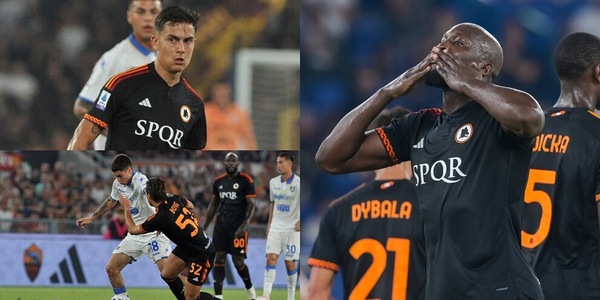 Soulé sfida l'idolo Dybala, Lukaku-Pellegrini gol: 2-0 Roma al Frosinone