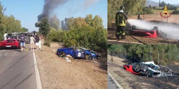 Ferrari si scontra con una Lamborghini: il drammatico incidente mortale